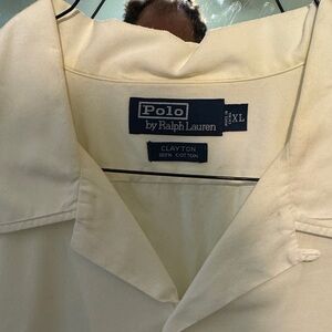 Polo by Ralph Lauren Cream/Off white Clayton Cotton Button-Up Shirt